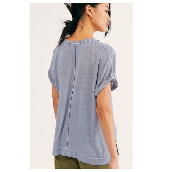 FREE PEOPLE BOHO FLOWY TUNIC TEE KNIT TOP A2C - Picture 13 of 16